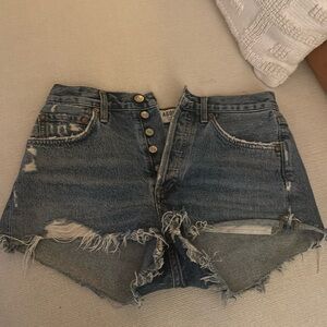 Agolde cut off Jean shorts